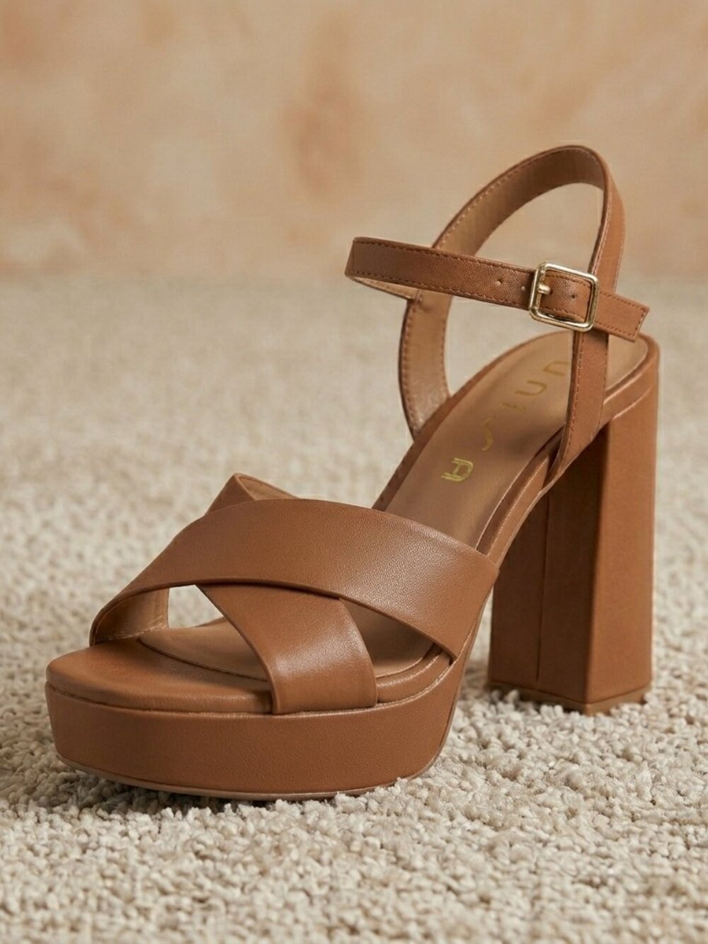 Unisa Women's Tan Platform Sandals